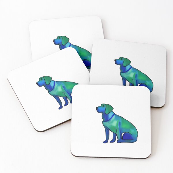 Item preview, Labrador outline/ Green lab/Lab Dog art/ Watercolor designed and sold by BestUncommonTee.