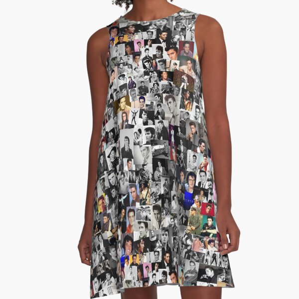 Elvis presley collage A-Line Dress