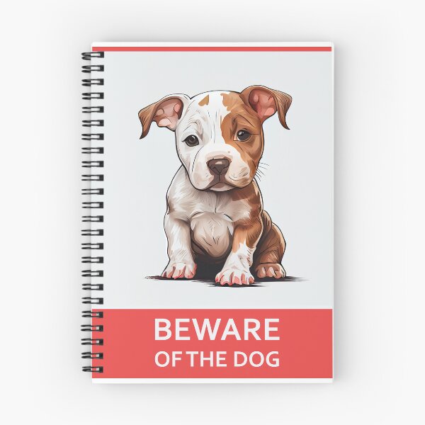 Item preview, Beware of the dog - cute pitbull puppy - designed and sold by Quiki.