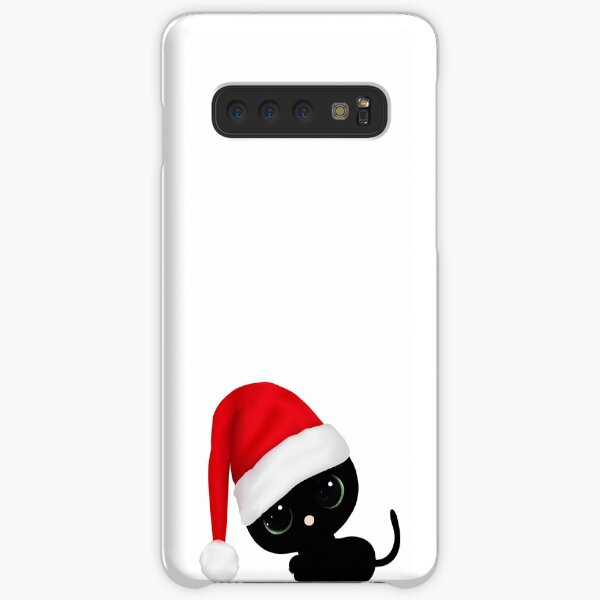 Christmas Cat with Santa Hat Samsung Galaxy Snap Case
