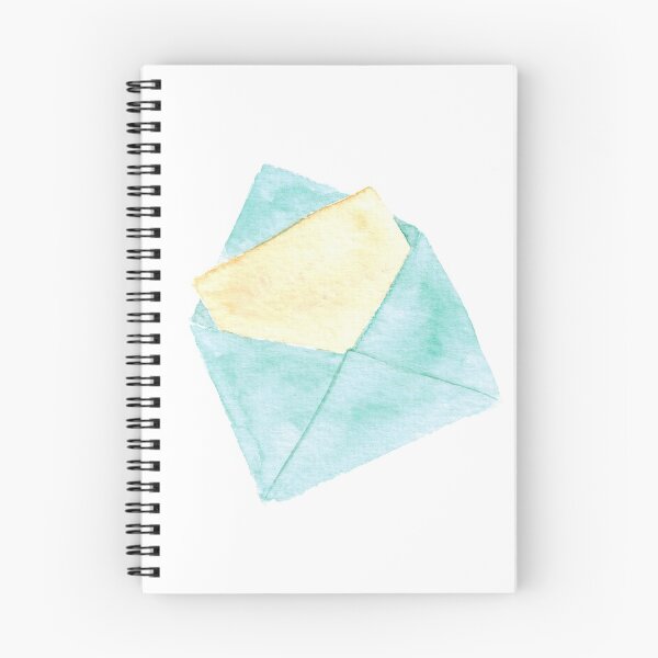 Item preview, Turquoise envelope with a piece of paper designed and sold by FuzzyLogicKate.