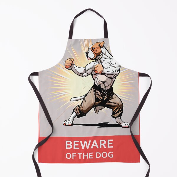 Item preview, Beware the Dog - Pitbull Martial Arts Fighter - designed and sold by Quiki.
