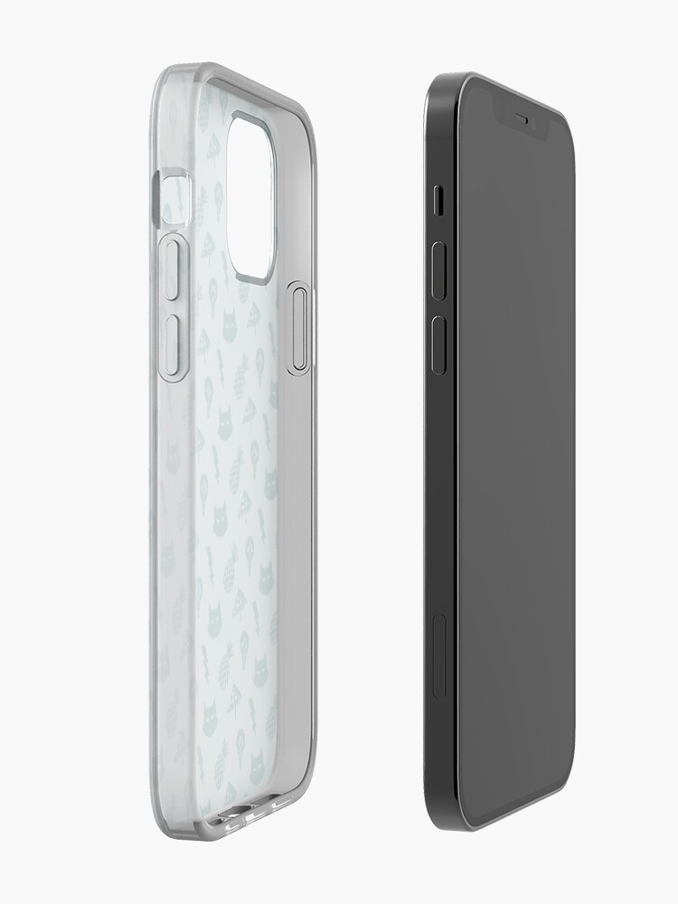 Alternate view of pizza pineapple cat pattern iPhone Case & Cover