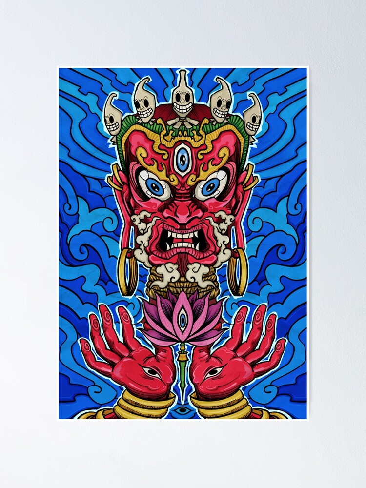 Homage to Mahakala - art print - Tashi Mannox