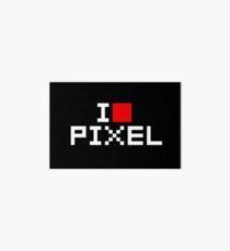 A retro love, I love pixel Art Board
