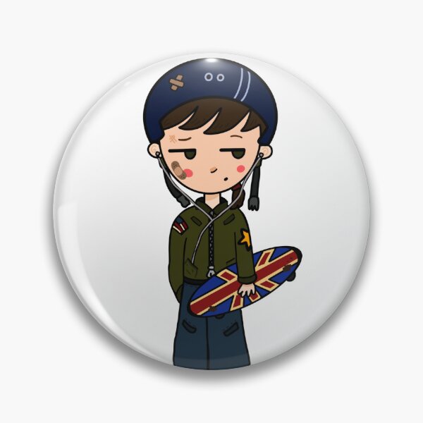 Item preview, skater girl designed and sold by phiasstickers.
