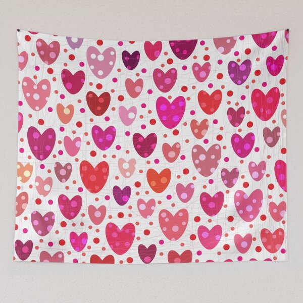Item preview, polkadot hearts designed and sold by tangerinedusk.