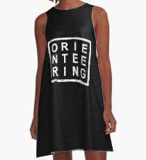 Stylish Orienteering A-Linien Kleid