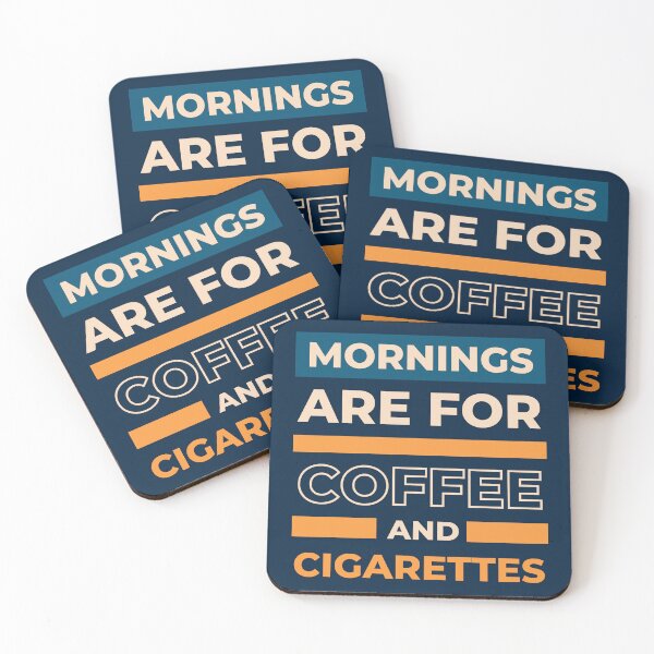 Item preview, Mornings are for Coffee and Cigarettes designed and sold by 4CoolKats.