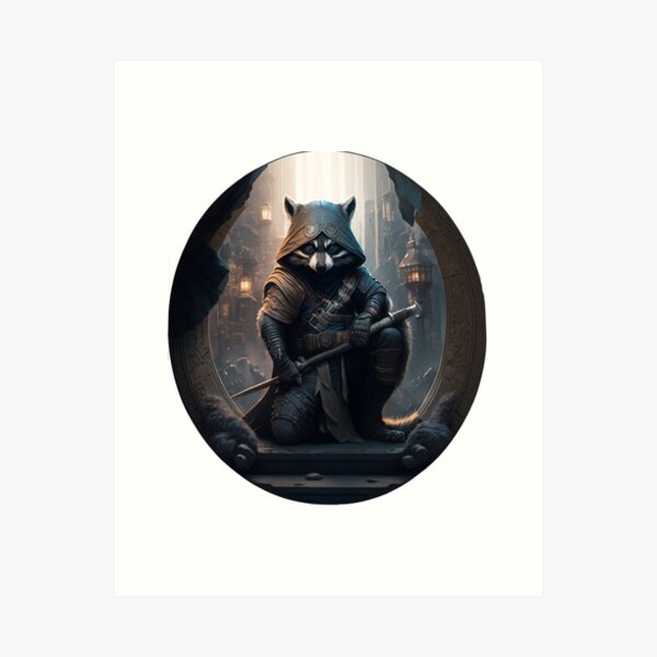 Item preview, Ninja racoon  designed and sold by ratty103.