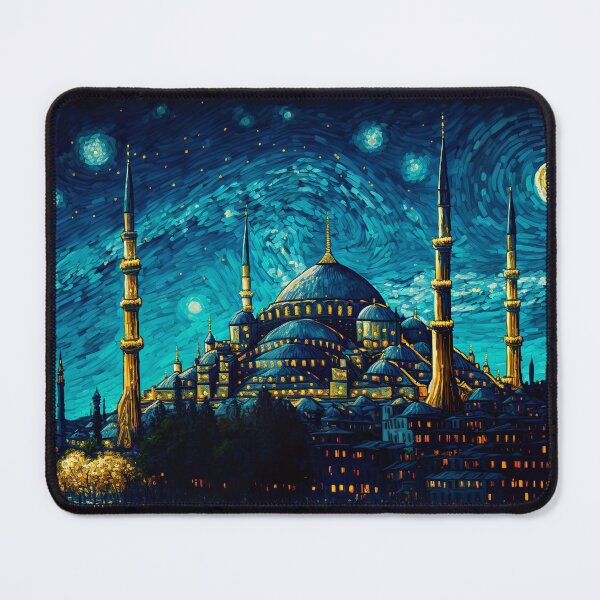 Item preview, Istanbul blue mosque starry night designed and sold by luisraultg.