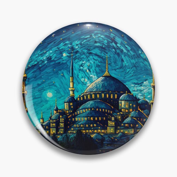 Item preview, Istanbul blue mosque starry night designed and sold by luisraultg.