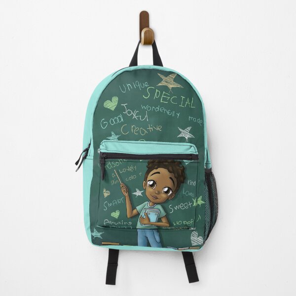 Item preview, African American Boy Brown and Positive Words designed and sold by treasured-gift.