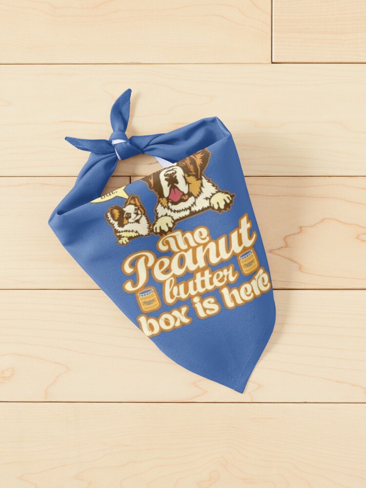 The Peanut Butter Box Is Here: Doggy Duo Version Funny St. Bernard Dog  Commercial Humor Pet Mat for Sale by JoyOfHopeStore
