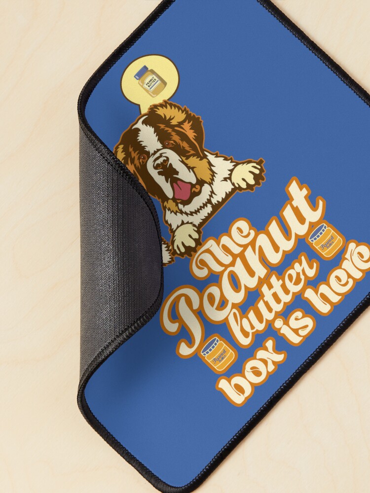 The Peanut Butter Box Is Here: Doggy Duo Version Funny St. Bernard Dog  Commercial Humor Pet Mat for Sale by JoyOfHopeStore