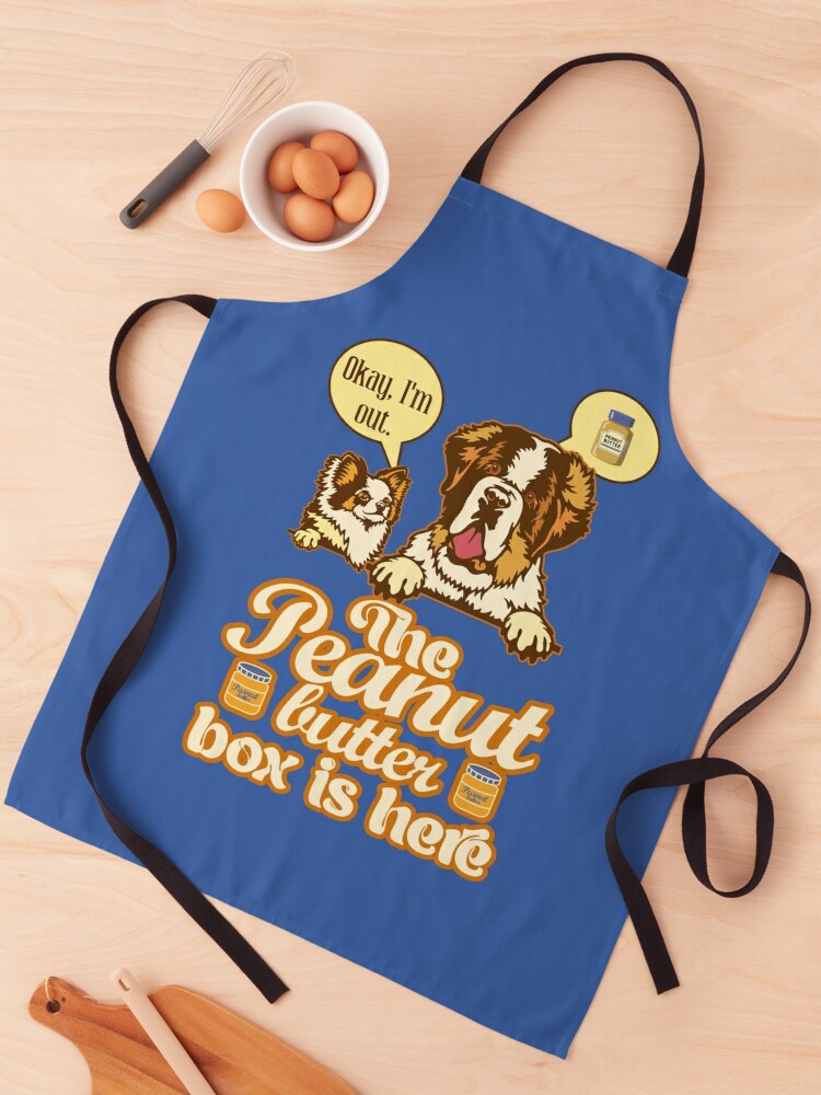 The Peanut Butter Box Is Here: Doggy Duo Version Funny St. Bernard Dog  Commercial Humor Pet Mat for Sale by JoyOfHopeStore