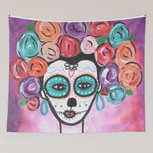 Item preview, Day Of The Dead - Lady designed and sold by VibrantArtwork.