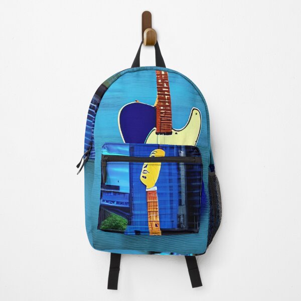 Artikelvorschau, Eine blaue Gitarre, die aus der Themse steigt. entworfen und verkauft von MusicalArtisty.