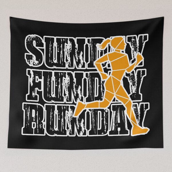 Item preview, SUNDAY, FUNDAY, RUNDAY ORANGE RUNNER WOMEN designed and sold by the Zarock Shop.