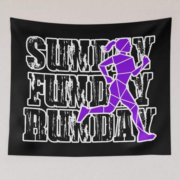 Item preview, SUNDAY, FUNDAY, RUNDAY PURPLE RUNNER WOMEN designed and sold by the Zarock Shop.
