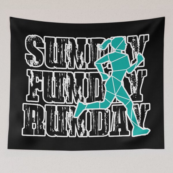 Item preview, SUNDAY, FUNDAY, RUNDAY GREEN RUNNER WOMEN designed and sold by the Zarock Shop.