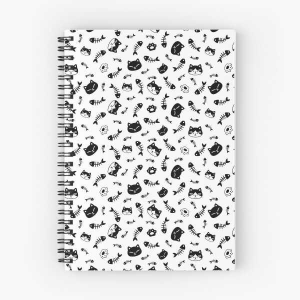 Item preview, Black And White Cat Seamless Pattern  designed and sold by sleeplessstudio.