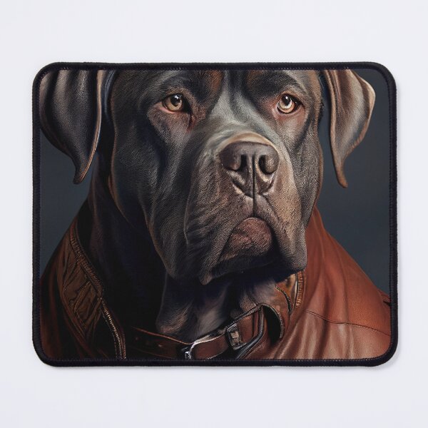 Item preview, Cane Corso wearing leather jacket - Dog Breed Portrait designed and sold by Nalaxation.