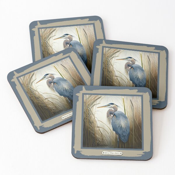 Item preview, Great Blue Heron Standing in Reeds  designed and sold by JAMMCREATIONS.