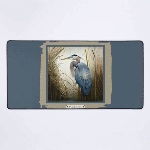 Item preview, Great Blue Heron Standing in Reeds designed and sold by JAMMCREATIONS.