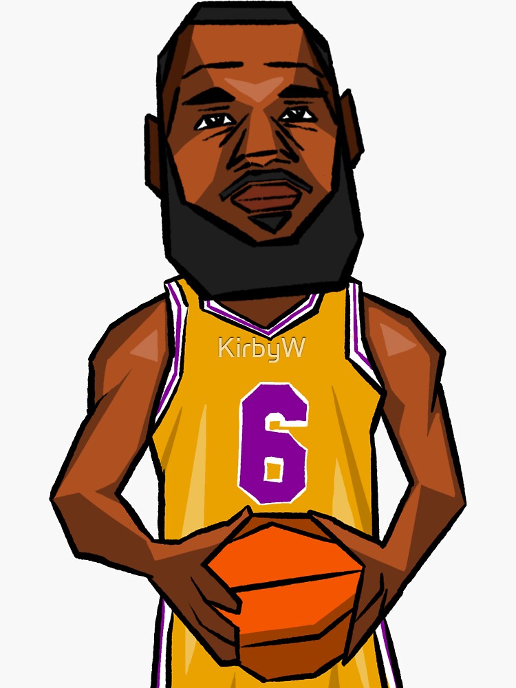 King Lebron James 23 Sticker by patrickstar1337