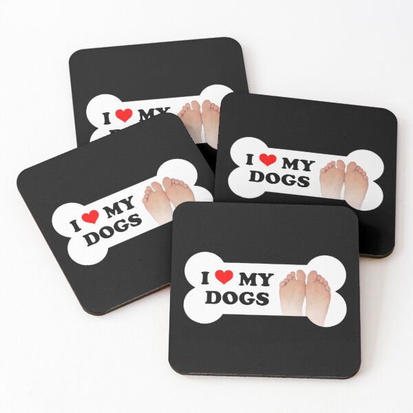 Item preview, I Love My Dogs Bumper Sticker designed and sold by snazzyseagull.