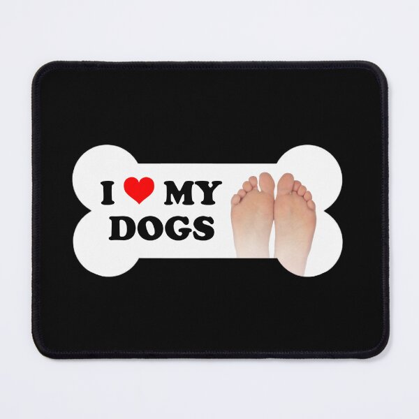 Item preview, I Love My Dogs Bumper Sticker designed and sold by snazzyseagull.
