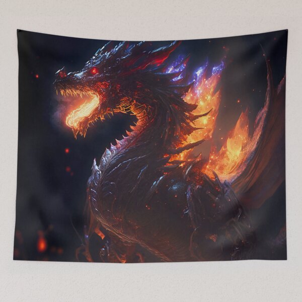 Item preview, Fierce Inferno: The Dark Dragon's Breath designed and sold by oanaunciuleanu.