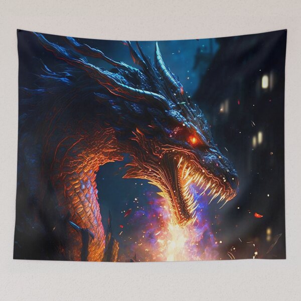 Item preview, Fierce Inferno: The Dark Dragon's Breath designed and sold by oanaunciuleanu.