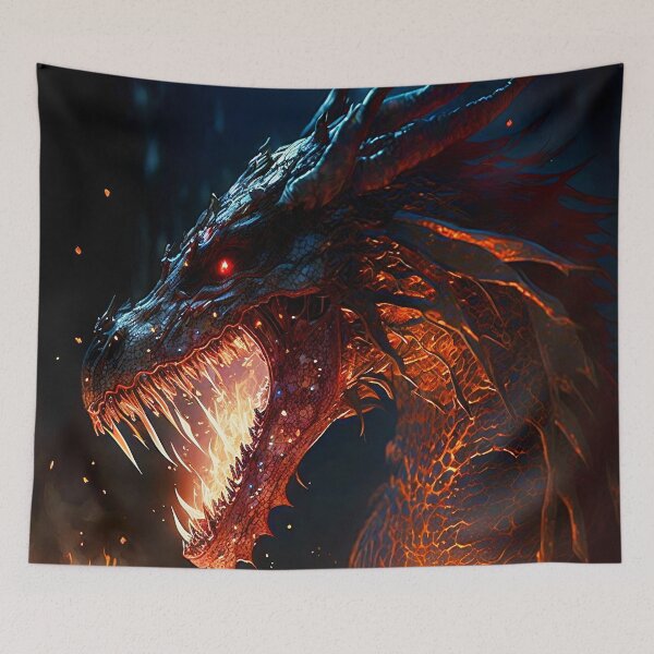 Item preview, Fierce Inferno: The Dark Dragon's Breath designed and sold by oanaunciuleanu.