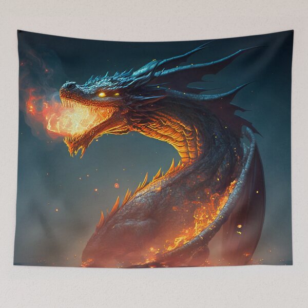 Item preview, Fierce Inferno: The Dark Dragon's Breath designed and sold by oanaunciuleanu.