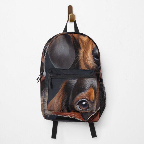 Item preview, Dachshund Dog wearing leather jacket - Dog Breed Portrait designed and sold by Nalaxation.