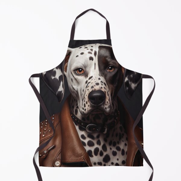 Artikelvorschau, Dalmatian Dog wearing leather jacket - Dog Breed Portrait entworfen und verkauft von Nalaxation.