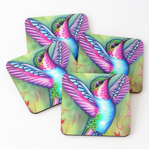 Item preview, Colorful Hummingbird Art designed and sold by BeansHotTees.