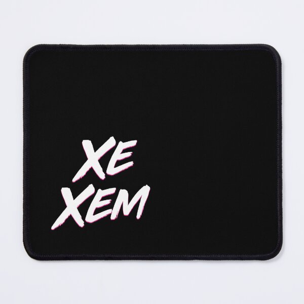 Item preview, Xe/Xem Pronouns - Synthwave/Retrowave Style - Minimal White designed and sold by StereoColors.
