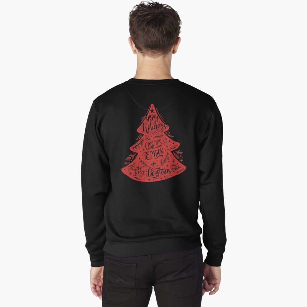 Christmas Pattern - Happy Holidays! Pullover Sweatshirt