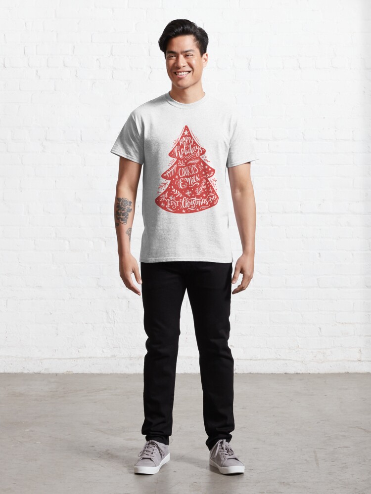 Alternate view of Christmas Pattern - Happy Holidays! Classic T-Shirt