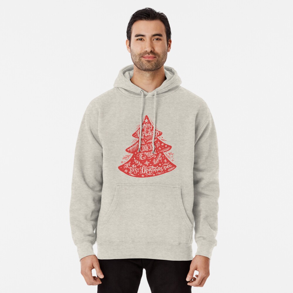 Christmas Pattern - Happy Holidays! Pullover Hoodie