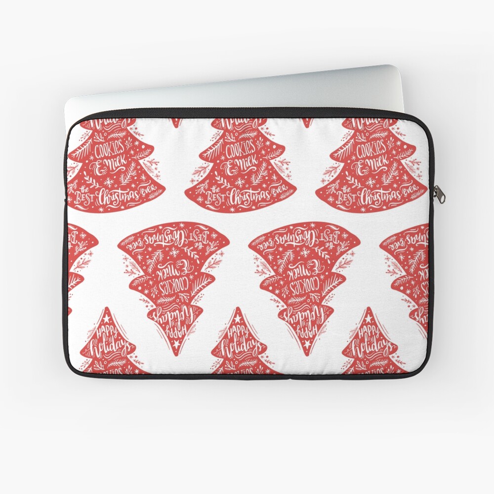 Christmas Pattern - Happy Holidays! Laptop Sleeve