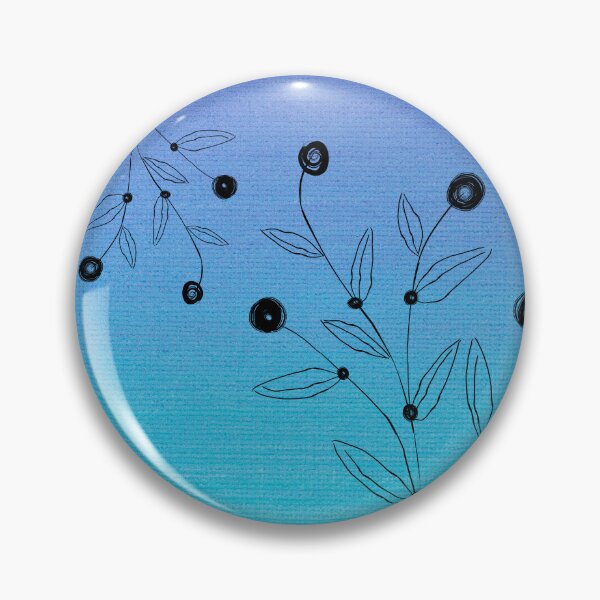 Item preview, Flora Pattern on Blue Background  designed and sold by Apkdesigner.