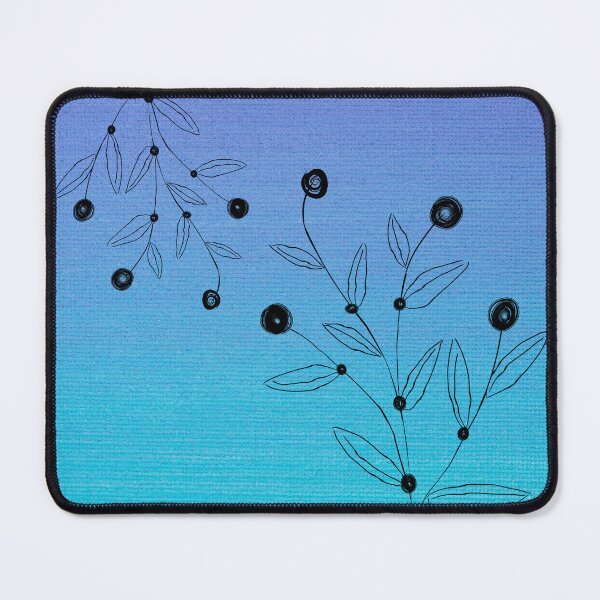 Item preview, Flora Pattern on Blue Background designed and sold by Apkdesigner.