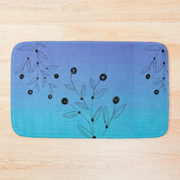 Item preview, Flora Pattern on Blue Background  designed and sold by Apkdesigner.