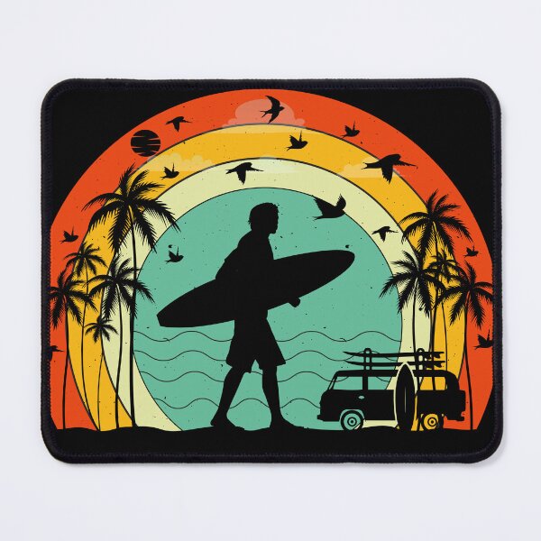 Item preview, Retro Sunset Surf Guy designed and sold by TJR-Production.