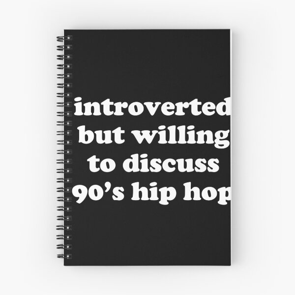 Item preview, introverted but willing to discuss 90's hip hop designed and sold by Primotees.