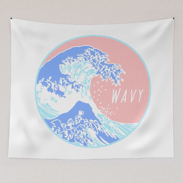 Item preview, Aesthetic Great Wave Wavy designed and sold by xxxLemonade™ Designs.